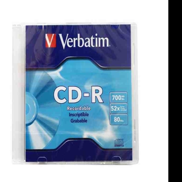 CD-R VERBATIM 52X 80MIN. 700MB. CAJA C1 E20 C100 94776